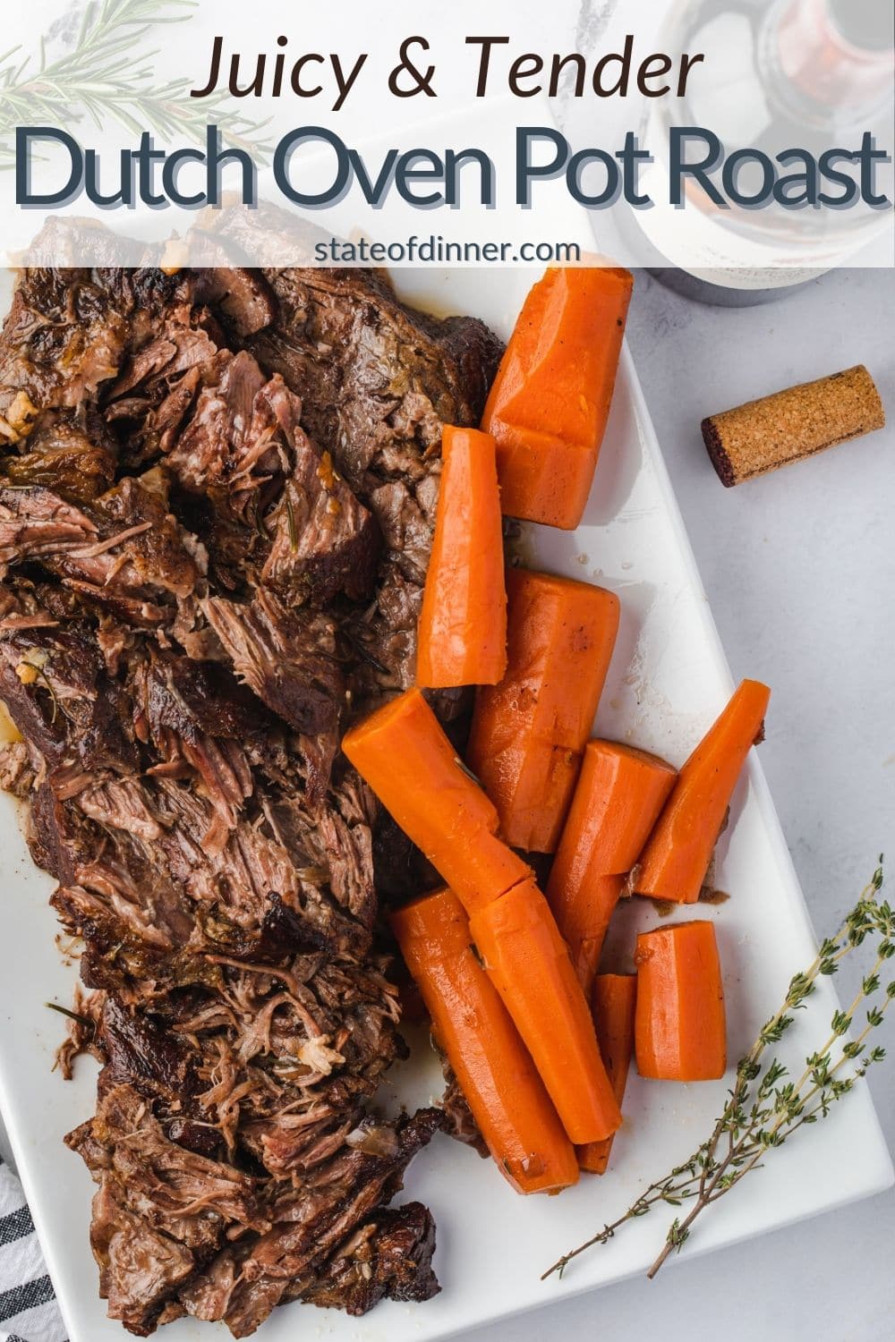 Oven Pot Roast with Red Wine State of Dinner