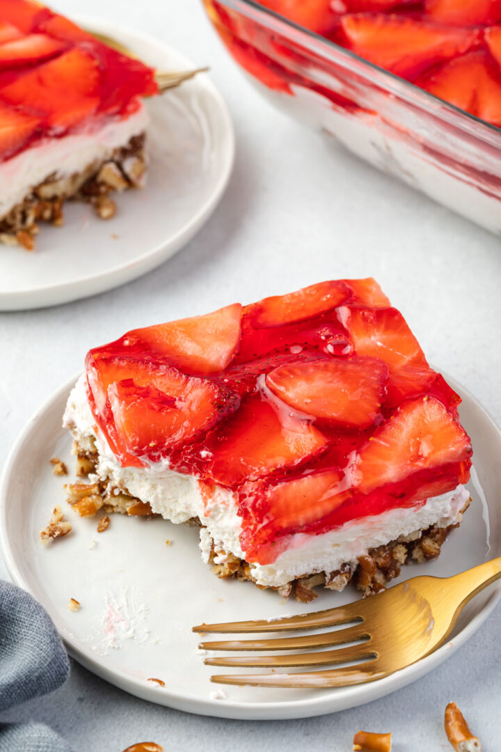 Strawberry Pretzel Salad Without Cool Whip