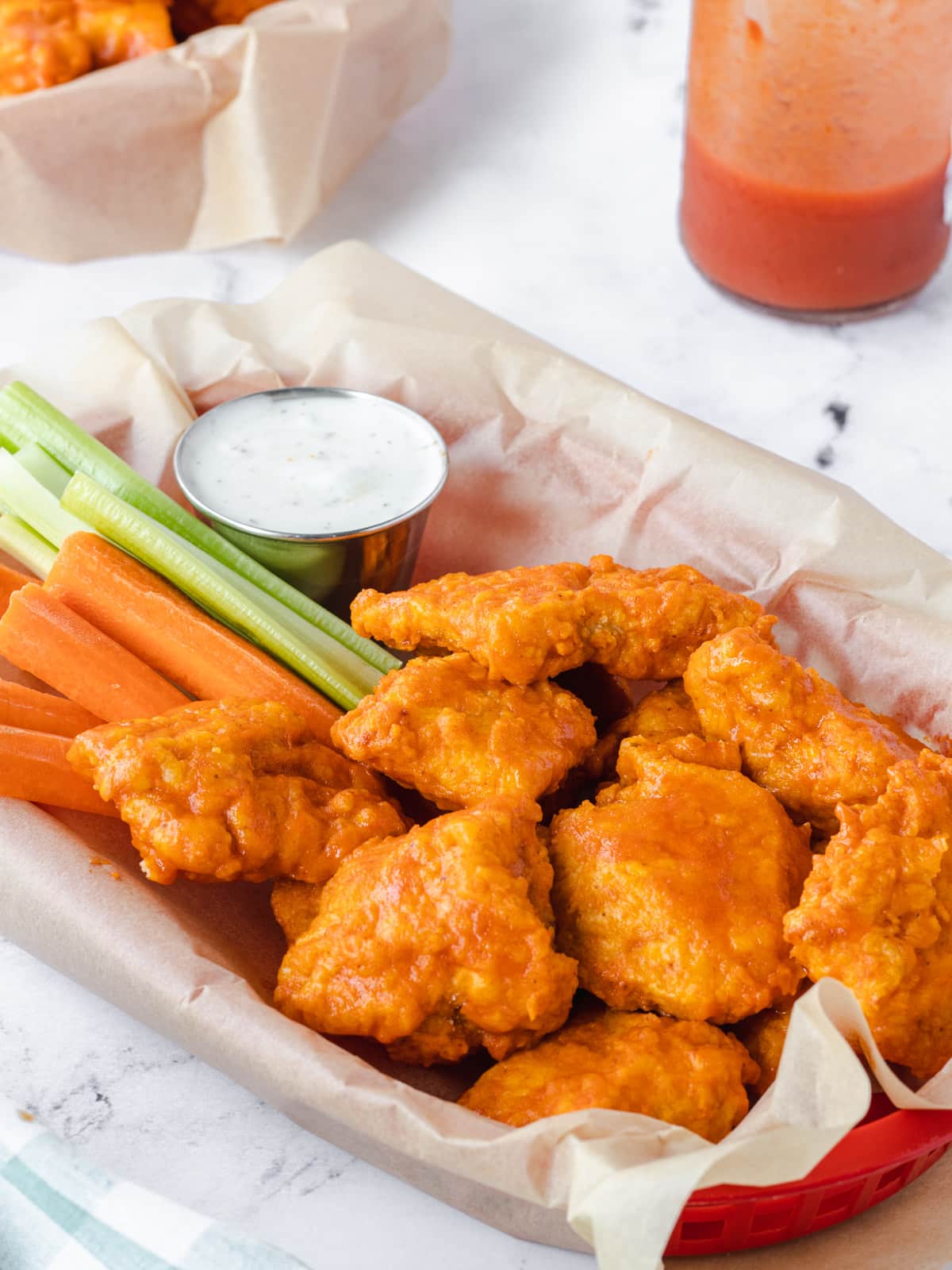 Air Fryer Boneless Buffalo Wings State of Dinner