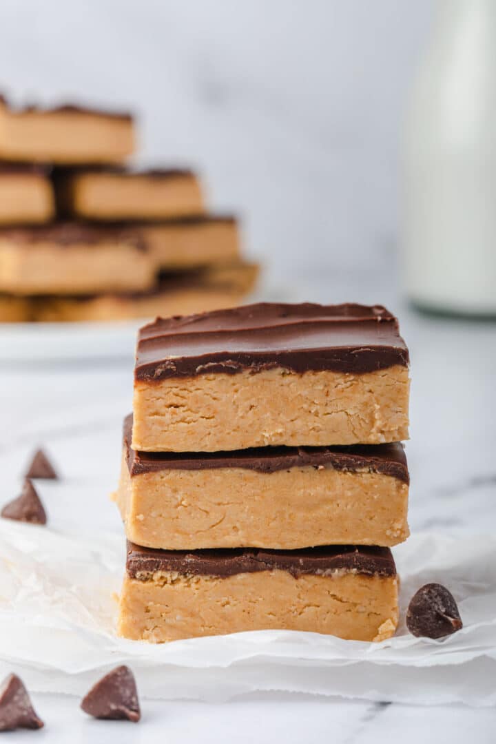 NoBake Peanut Butter Buckeye Bars