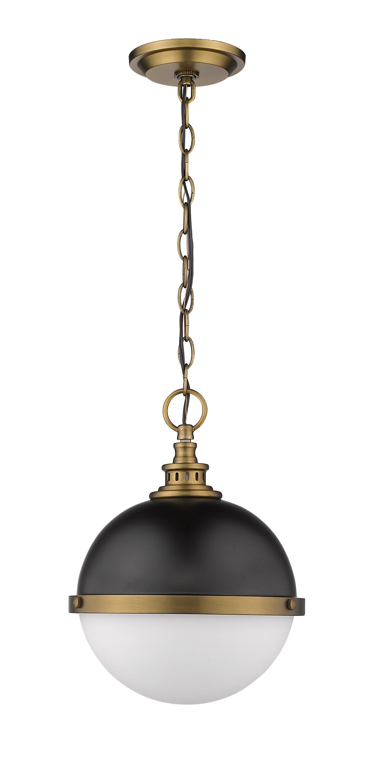 Brass & White Globe Pendant Light Look for Less State of Steals