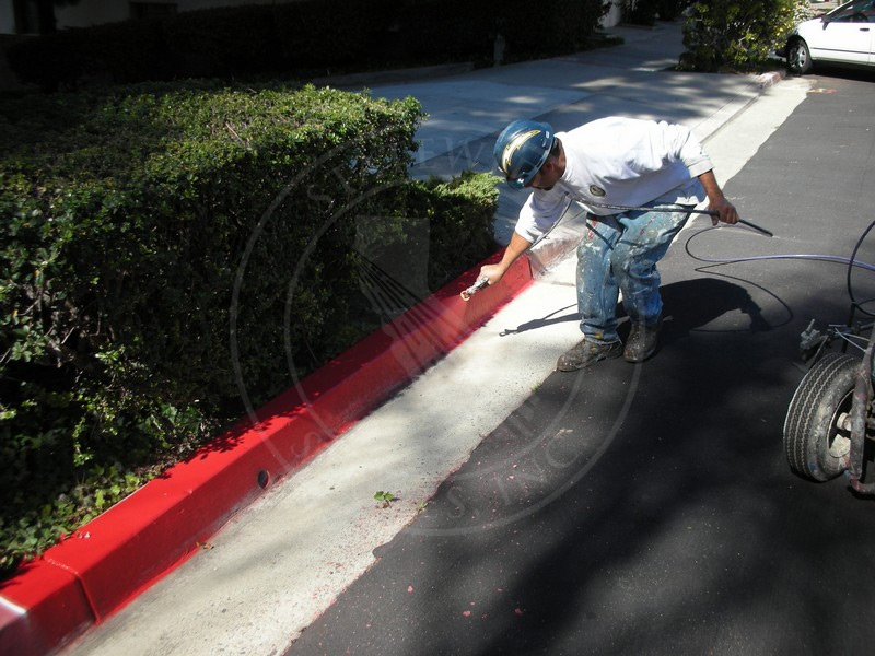 Curb Painting Statewide Stripes Parking Lot & Street Striping
