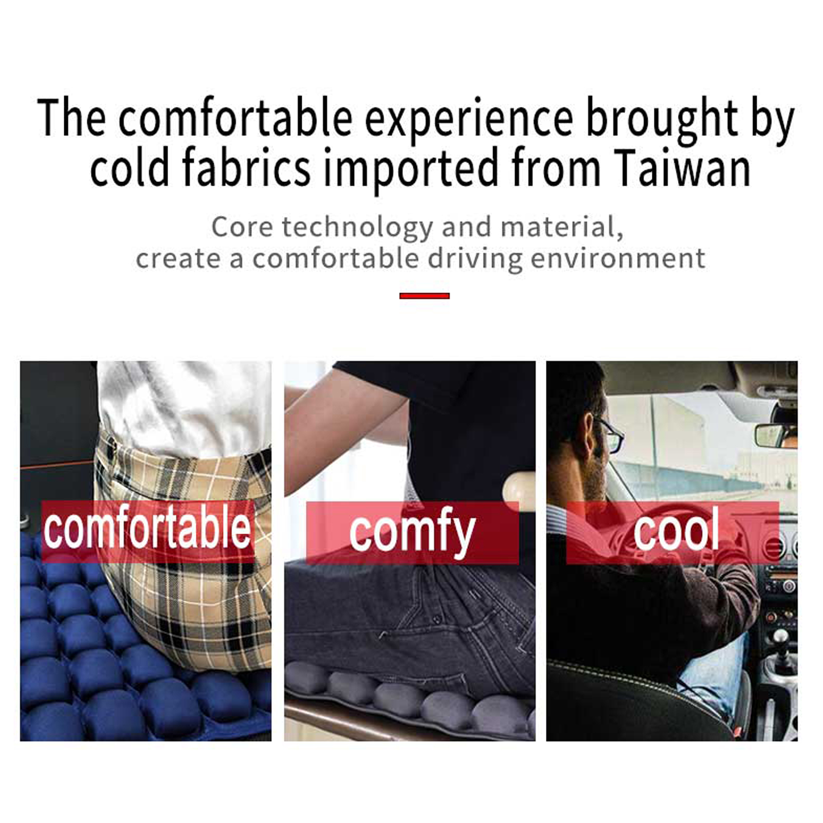 Air Seat Cushion For Office, Driving, Gaming Chair 3d Stereo Airbag