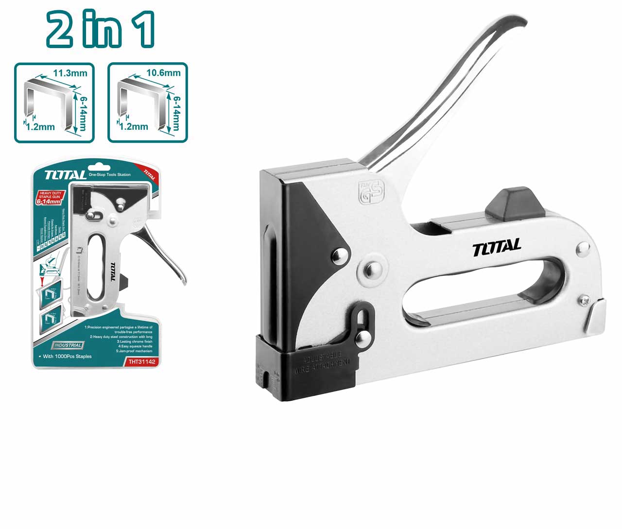 Staple Gun Industrial TOTALTht31142
