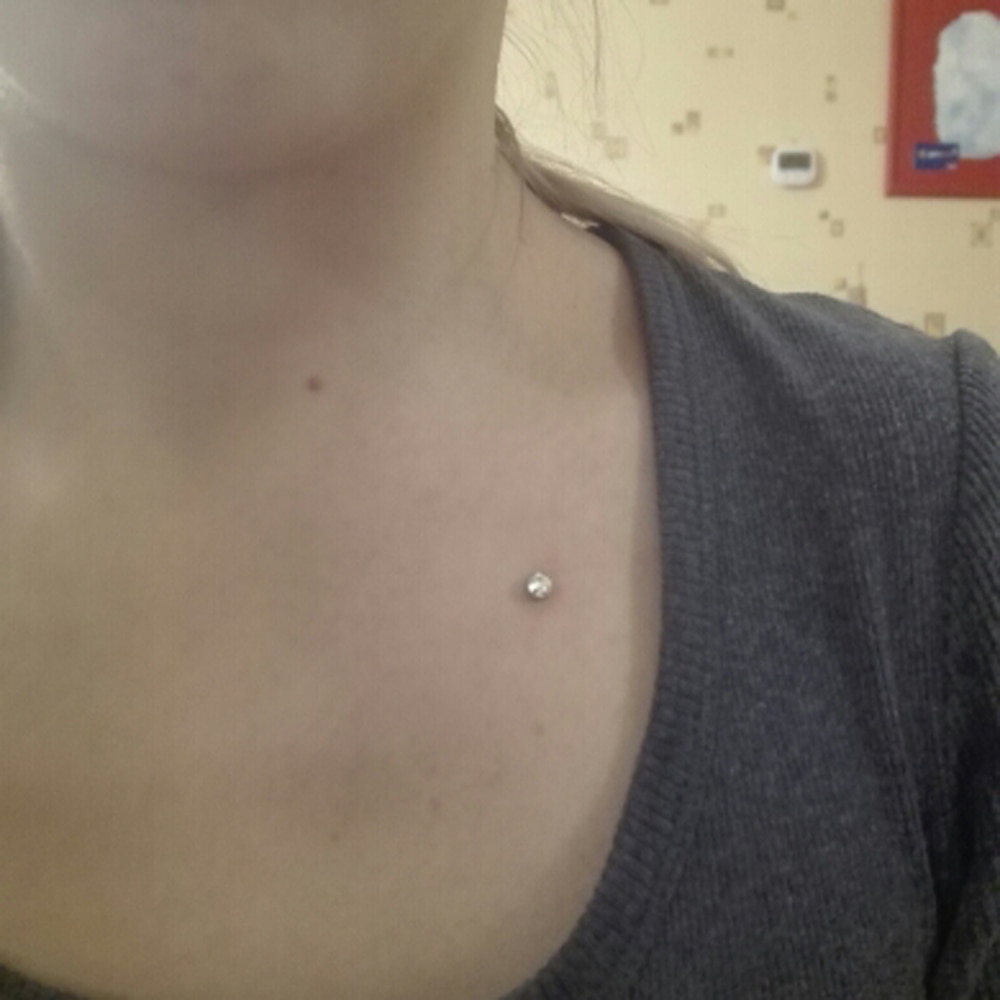 Dermal Piercing Chest