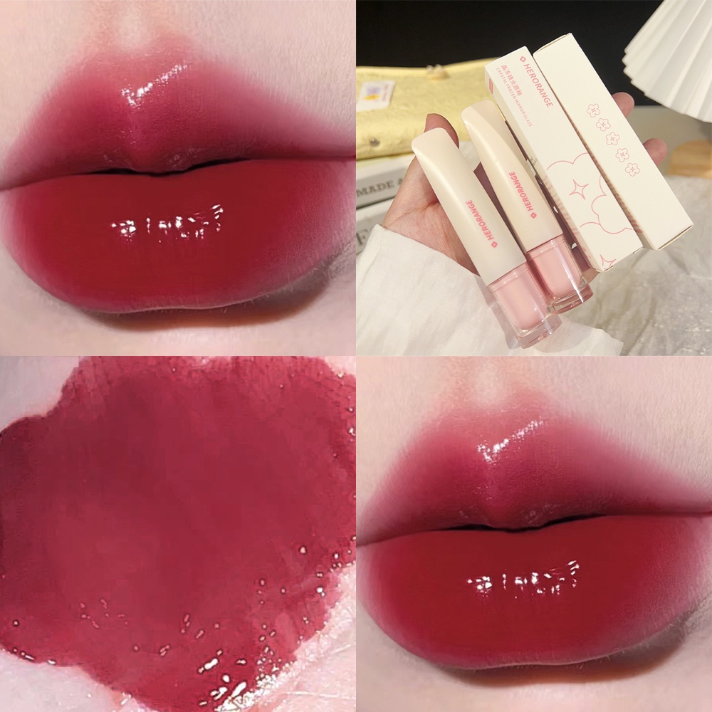 Jelly Lip Oil Gloss/ Hydrating Nonsticky Lip Tint Lip Plumper/ Mirror