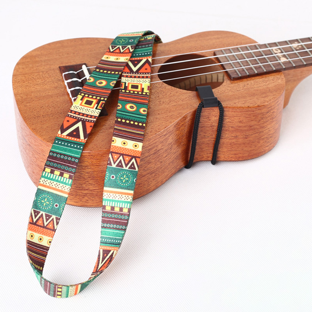 Ethnic Ukulele Strap hermal ransfer Ribbon guitar Belt Instrument