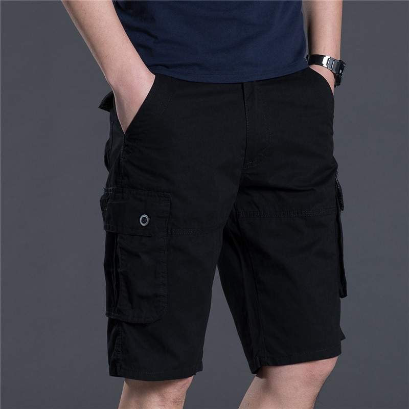 Mens Comfortable Cotton Cargo Shorts Half Pants