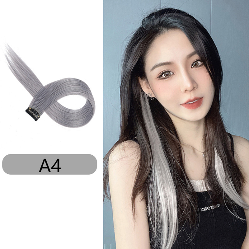 60cm Hair Extension Clip In Hairpiece Long Straight Hanging Ear Wig