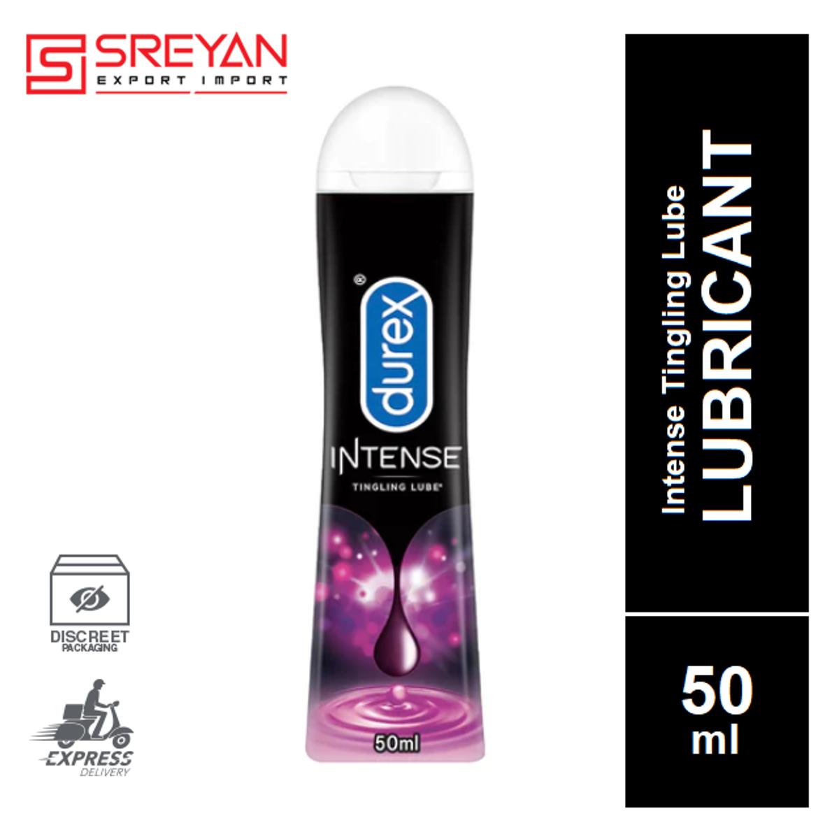 Durex Intense Tingling Water Based Lubricant Lube Gel 50ml