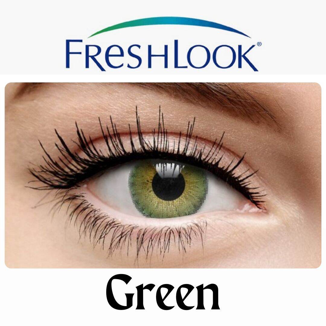 Freshlook Green Color Contact Lens with kit box Freshlook Colorblends Series green