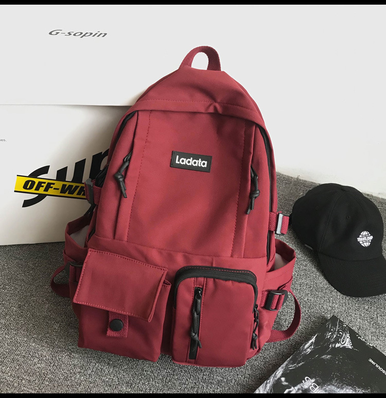 New Korean version of simple student bag antitheft antiseismic