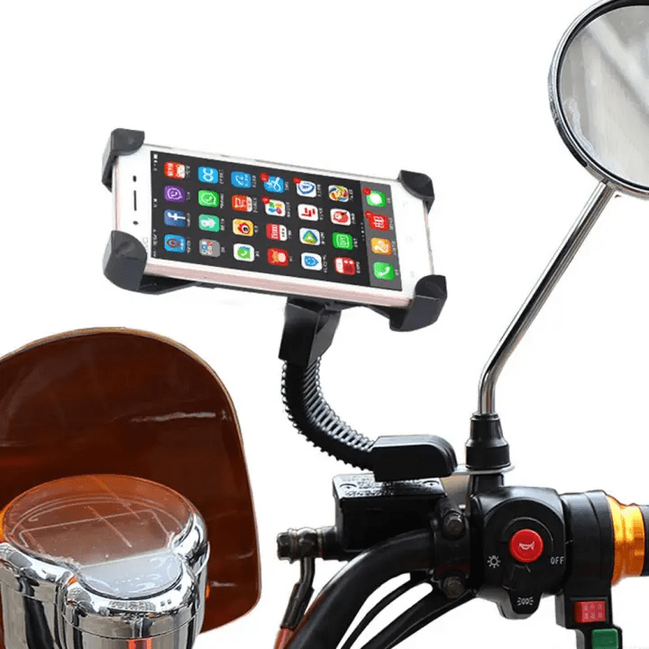 Genuine Flexible Cycle Bike Scooty Mobile Phone Holder(Black)