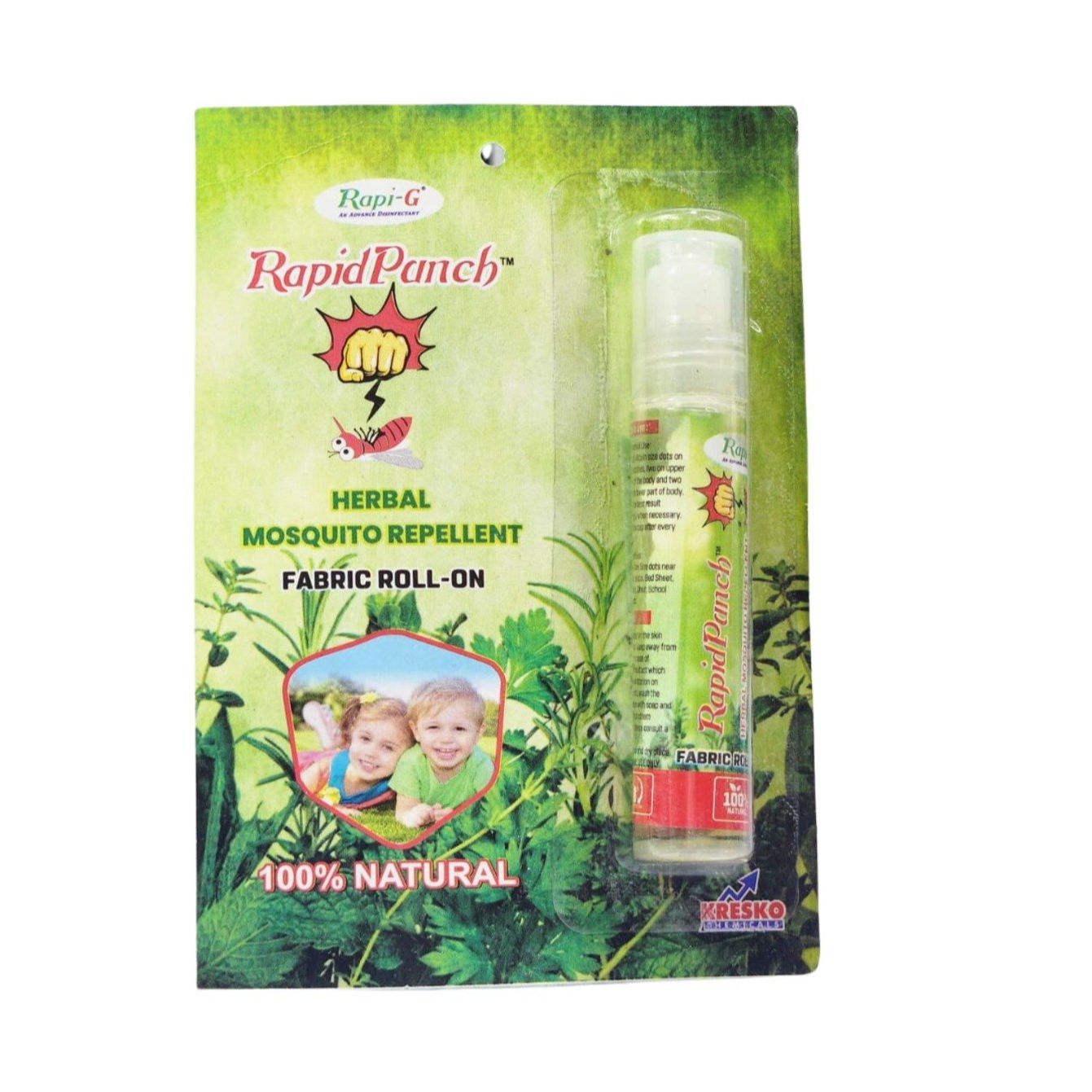 Herbal Rapid Punch Mosquito Repellent Fabric Roll On