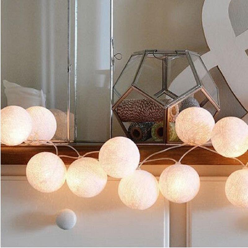 10 Cotton Ball Led String Lights Battery Operated All Colors Available Price in Pakistan View
