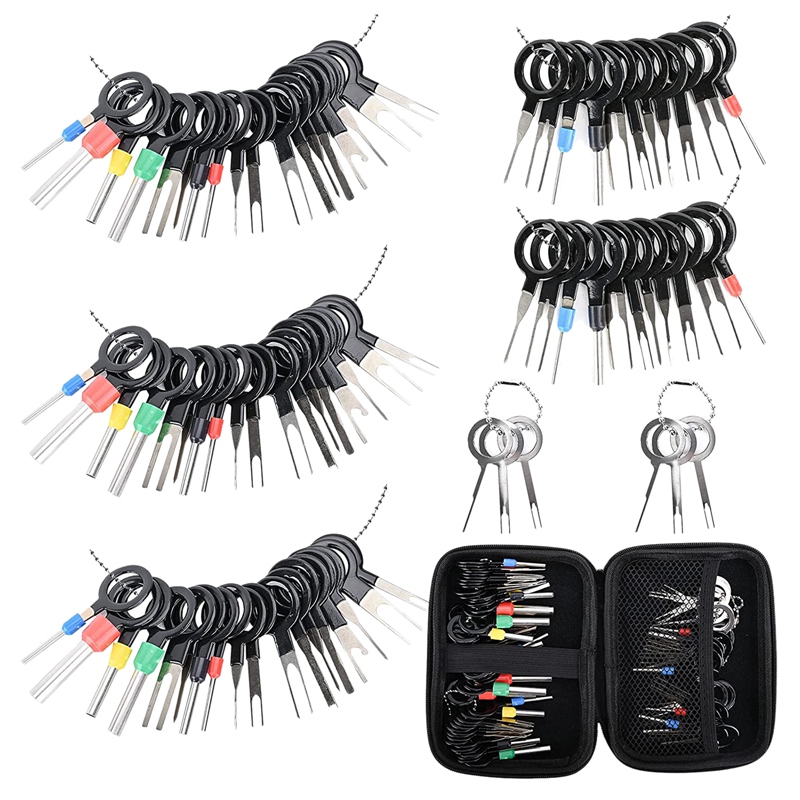 FLYEER 82PCS Terminal Extractor Removal Tool Kit Depinning Key Tool Set