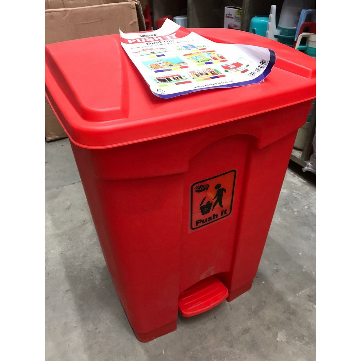 Round Trash Can Plastic Hollow Waste Paper Rubbish Basket For Office