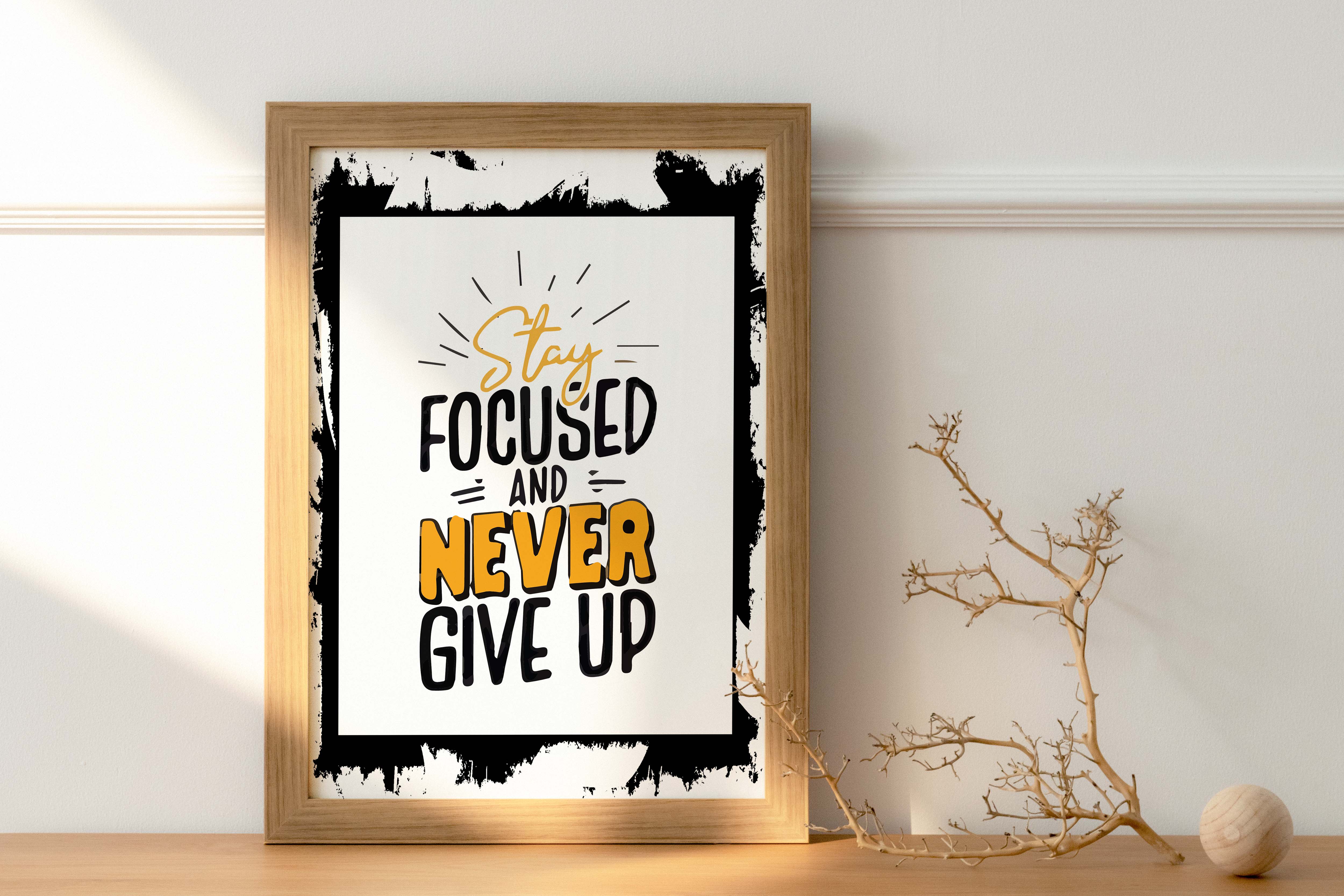 Motivational Quotes Frame A4 Size Daraz.pk