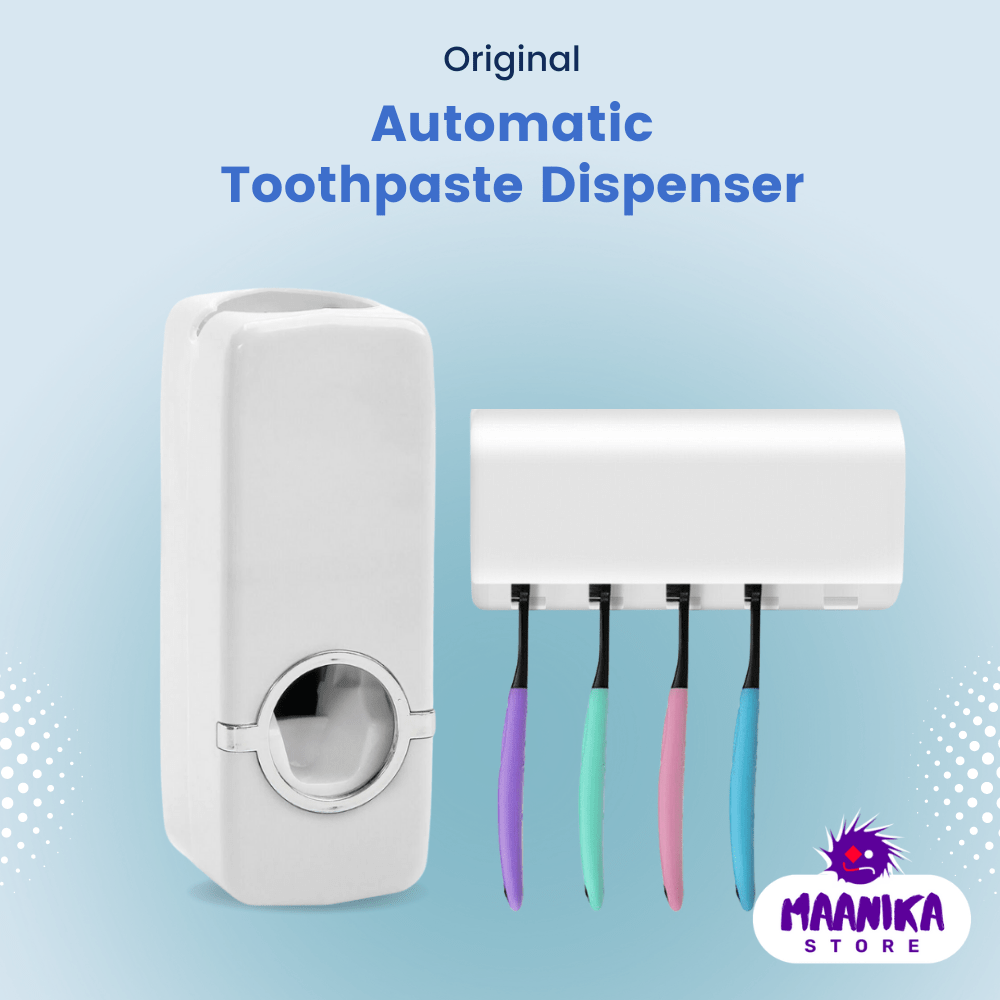 Buy Automatic Toothpaste Dispenser With Five Toothbrush Holder Stand
