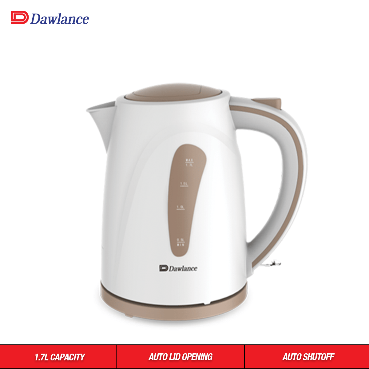 Dawlance Electric Kettle Dwek 7200 White 1.7 Liters Price in Pakistan