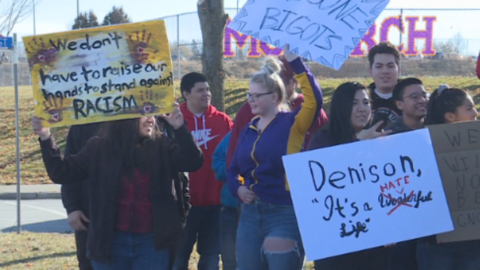 Denison students walk out in protest following use of racial slur by