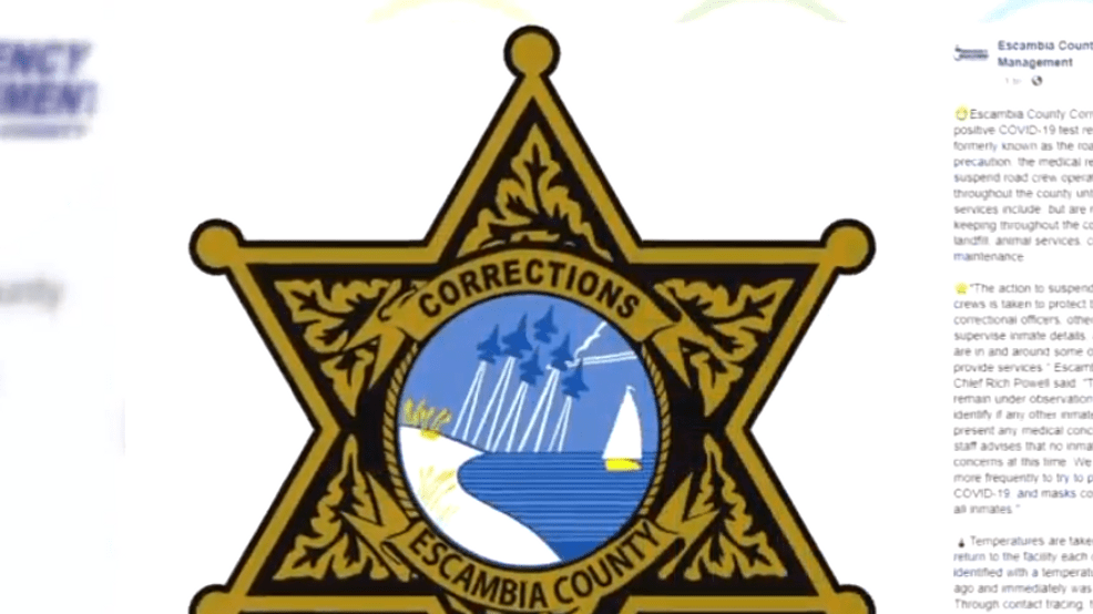 Escambia County Corrections receives first COVID19 case at work annex