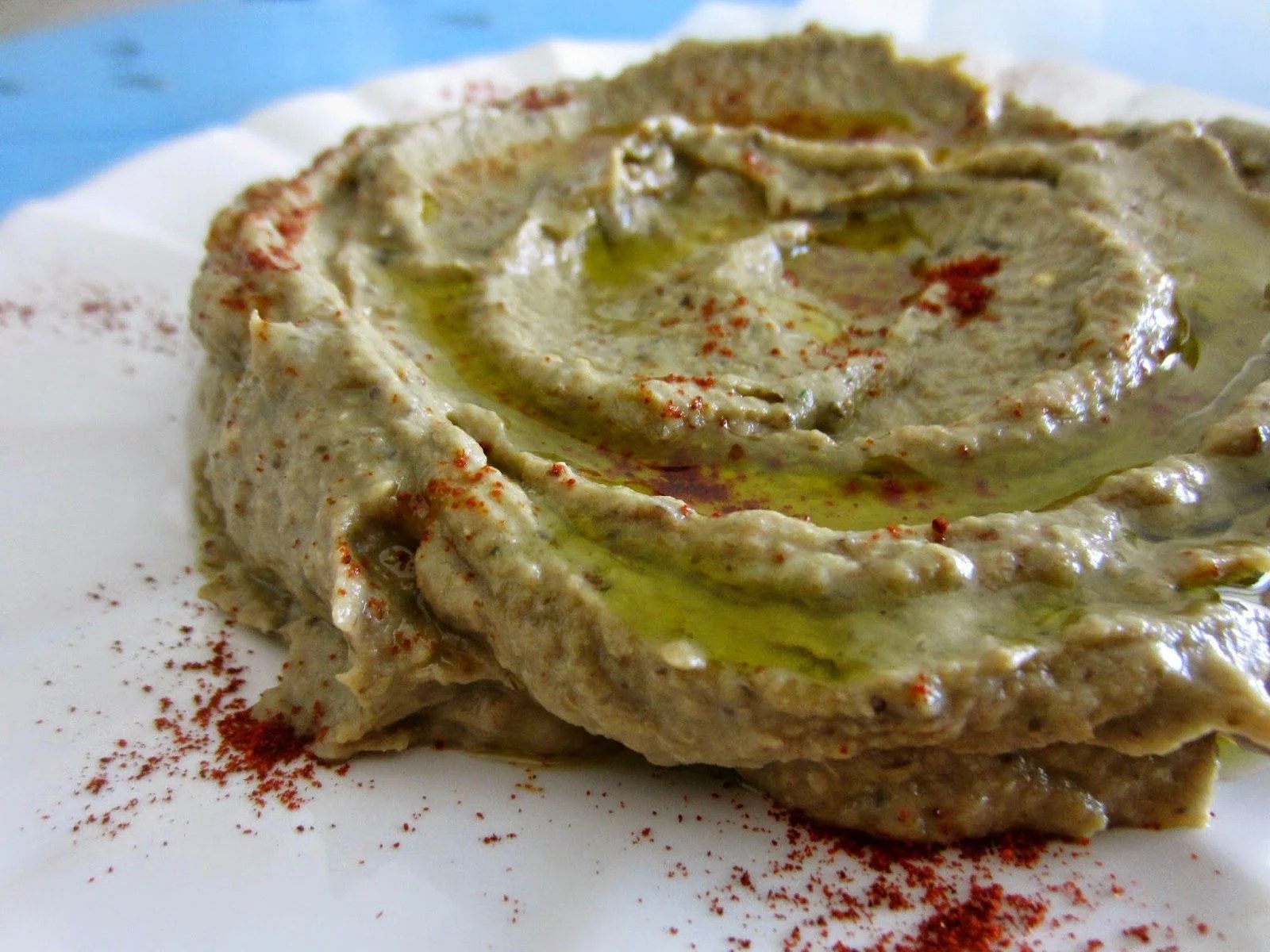Receta FIT hummus casero de berenjena