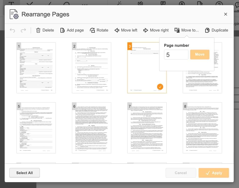 Reorder PDF Pages Online pdfFiller