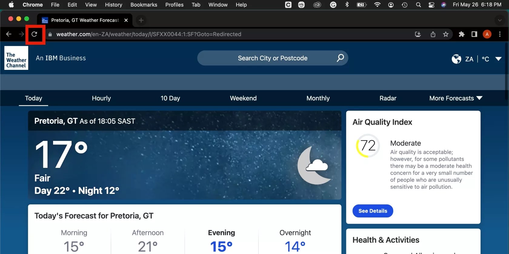 sprechen Einkommen Angebot refresh page in mac Auftreten