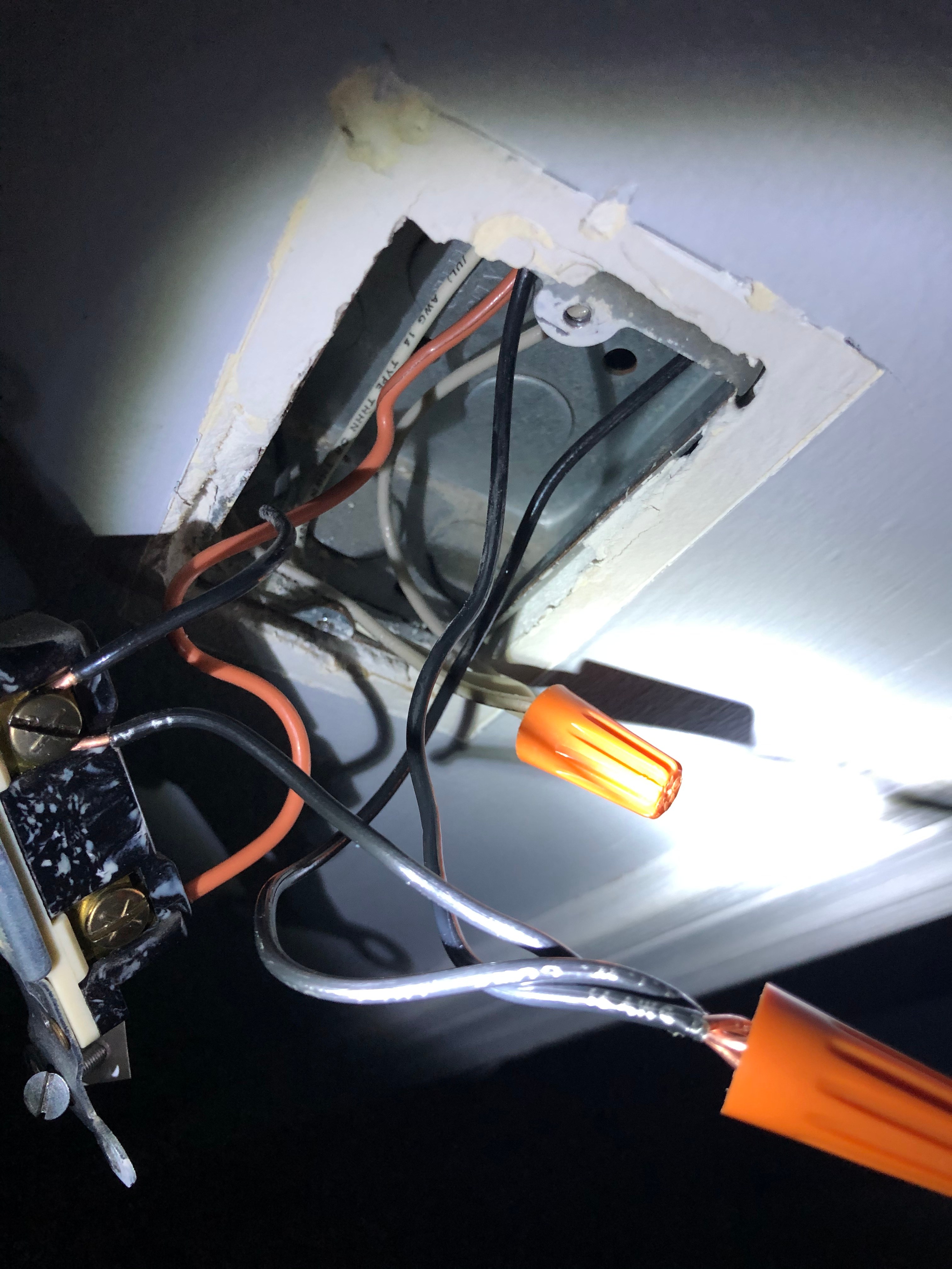 Can't figure out this switch. Have 3 black wires instead of regular 2