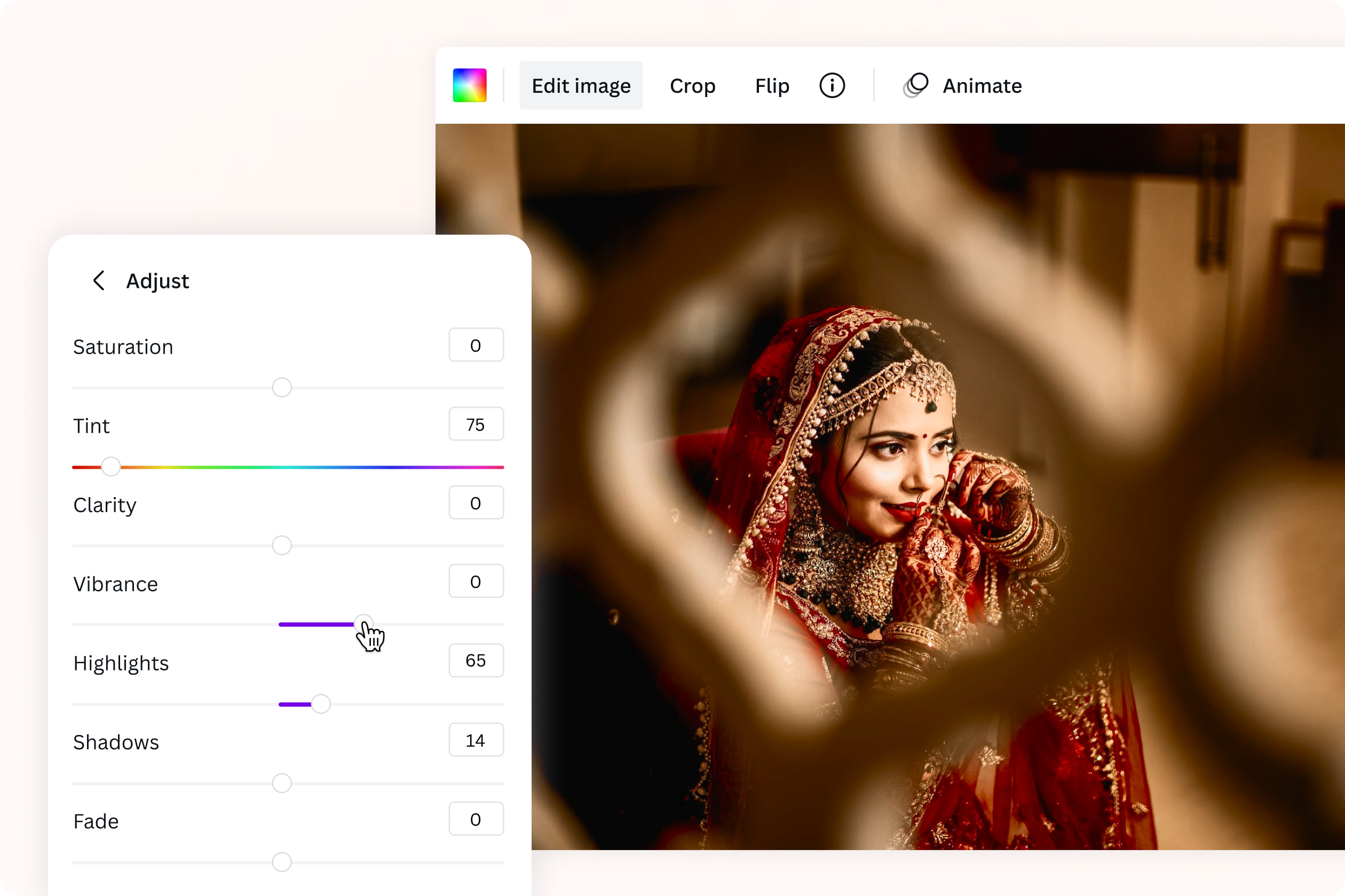 Change color of image online for free Canva