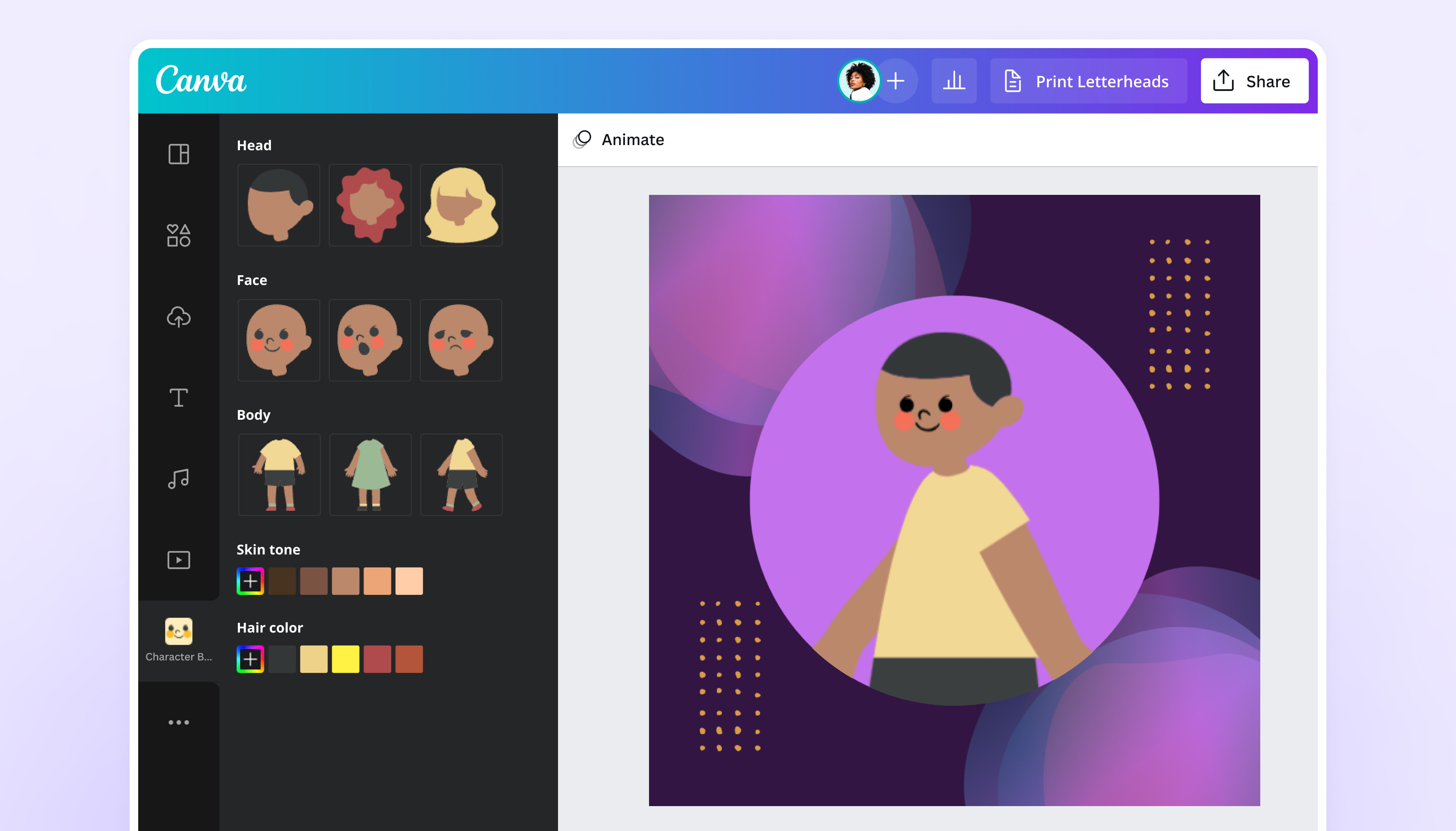 Crea avatares online gratis Creador de avatares Canva
