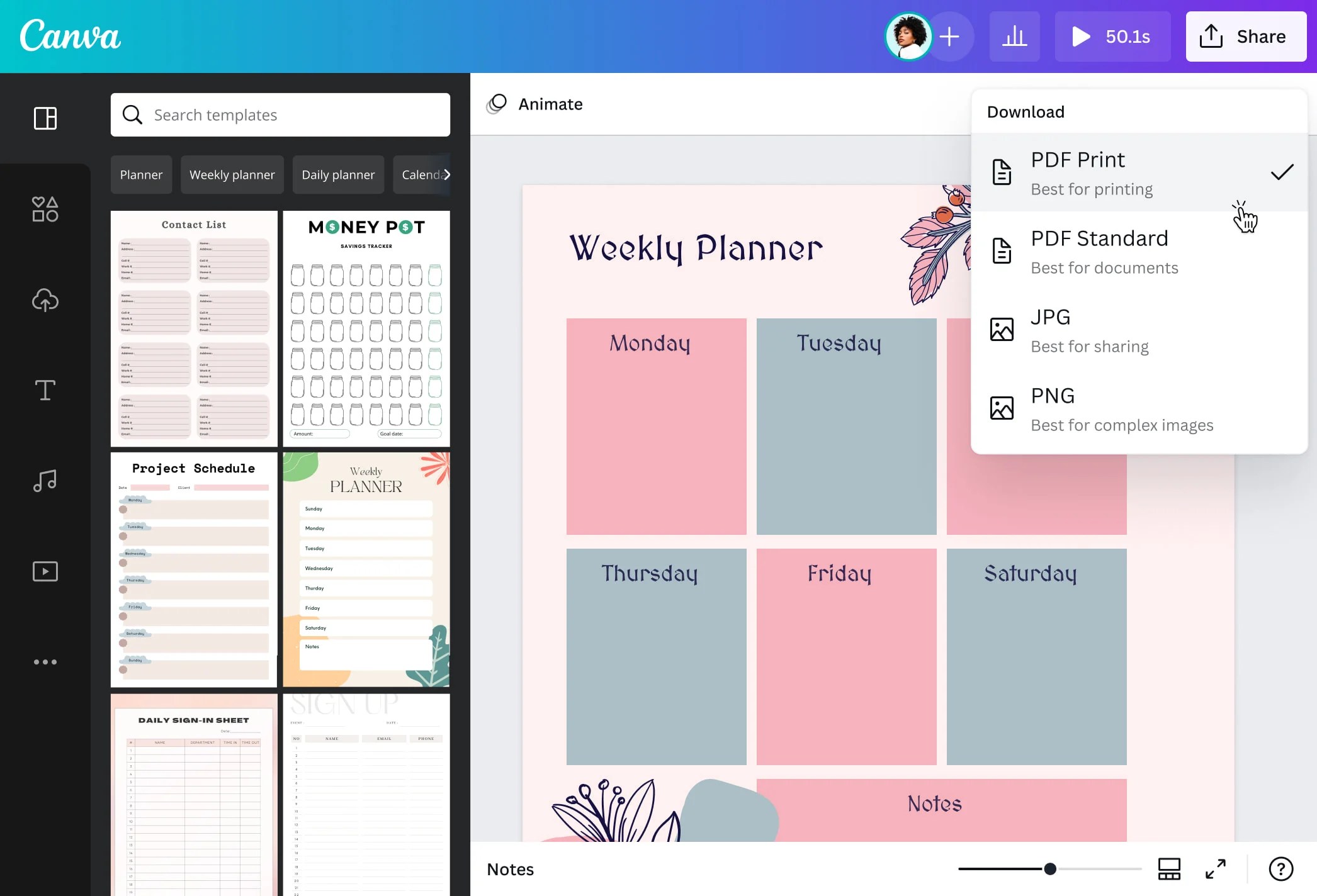 Free Online Timetable Maker Create a Timetable Canva