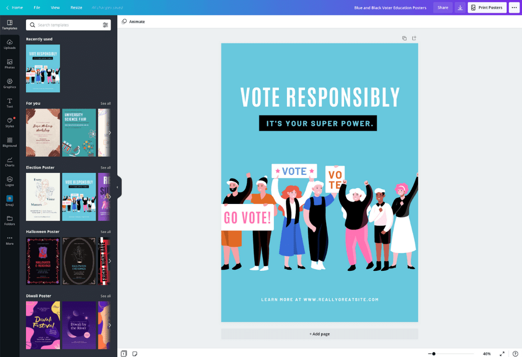 Crea fabulosos pósters online gratis Canva
