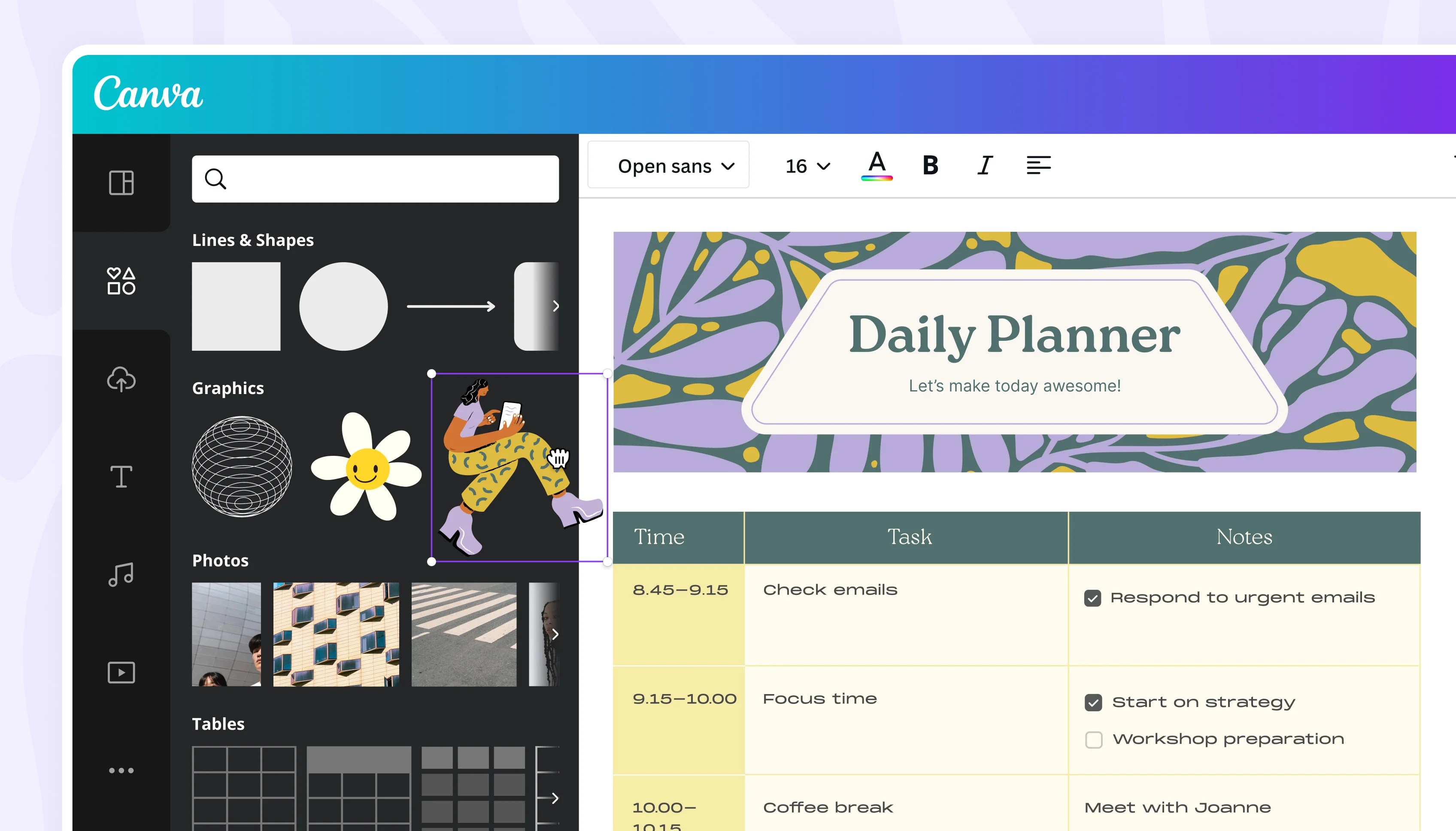 Gratis digitale planners Personaliseer planners online Canva