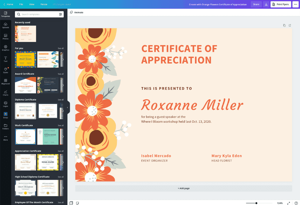 Free Certificate Maker Create Certificates Online Canva