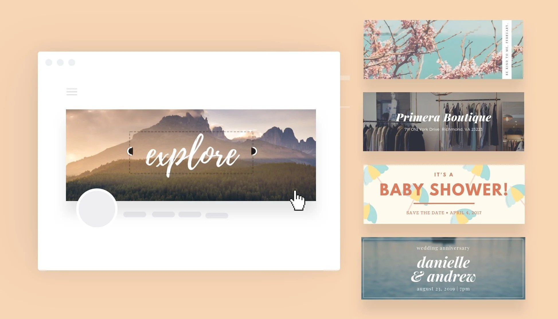 Creá un banner gratis y online con Canva