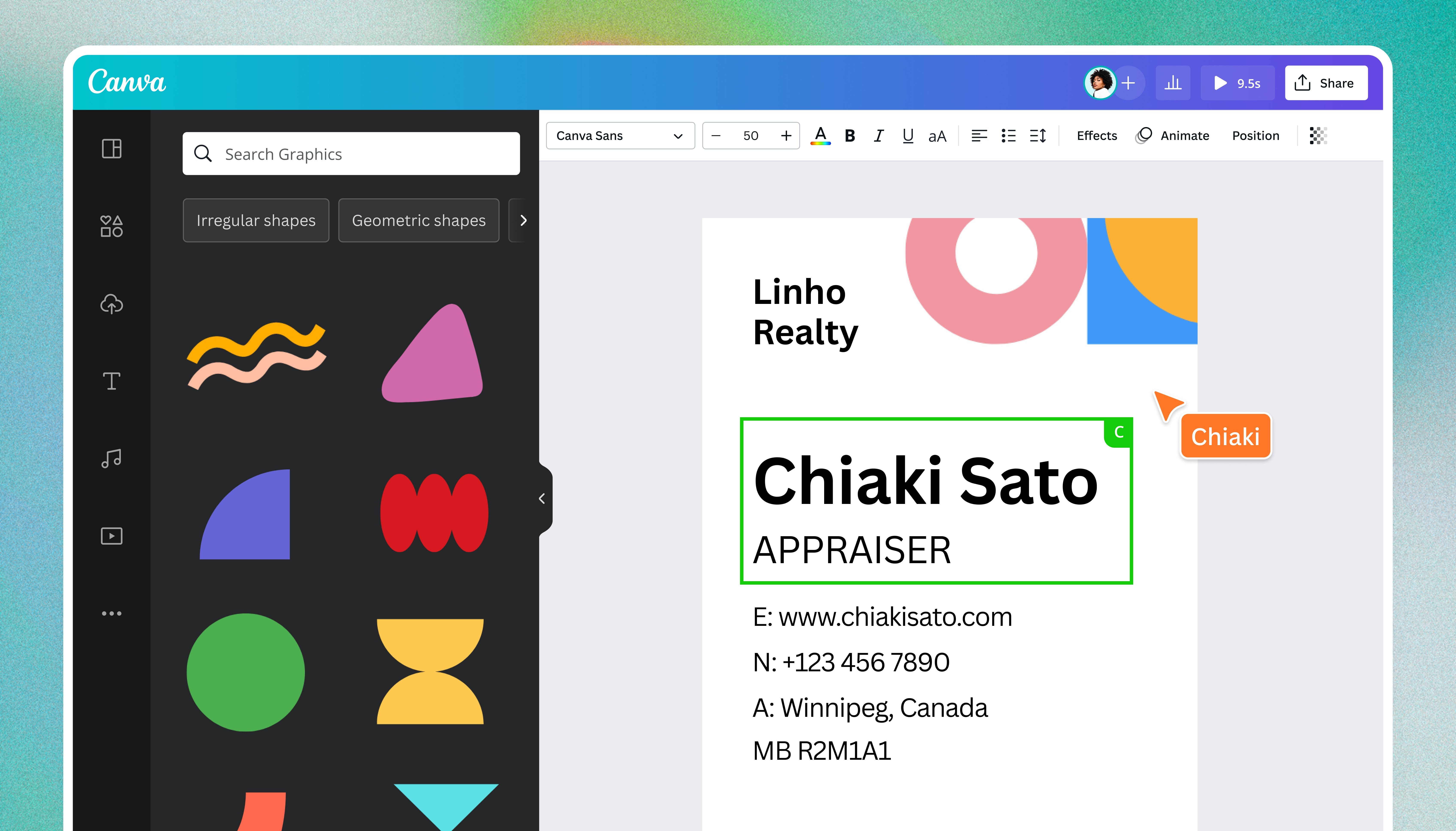Free Online Business Card Mockup Generator Canva