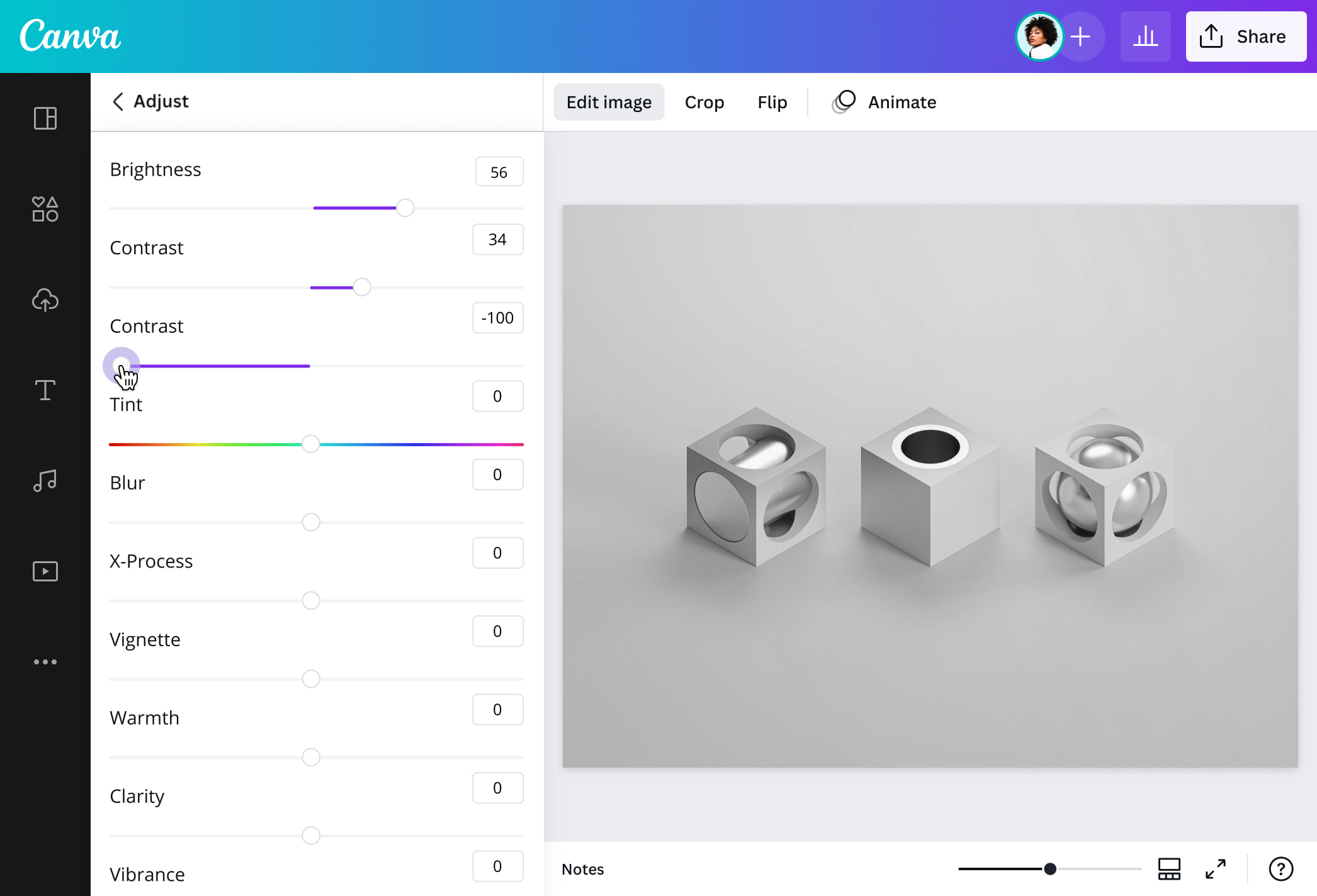 Edit A Grayscale Image Online For Free Canva
