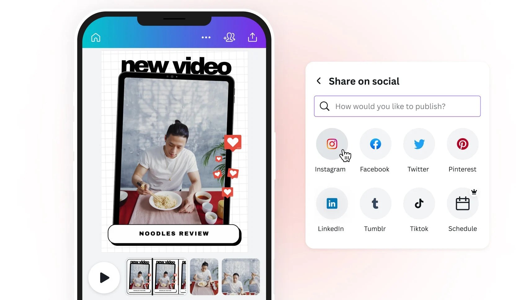 Editor de videos para Instagram Crea videos fácilmente Canva