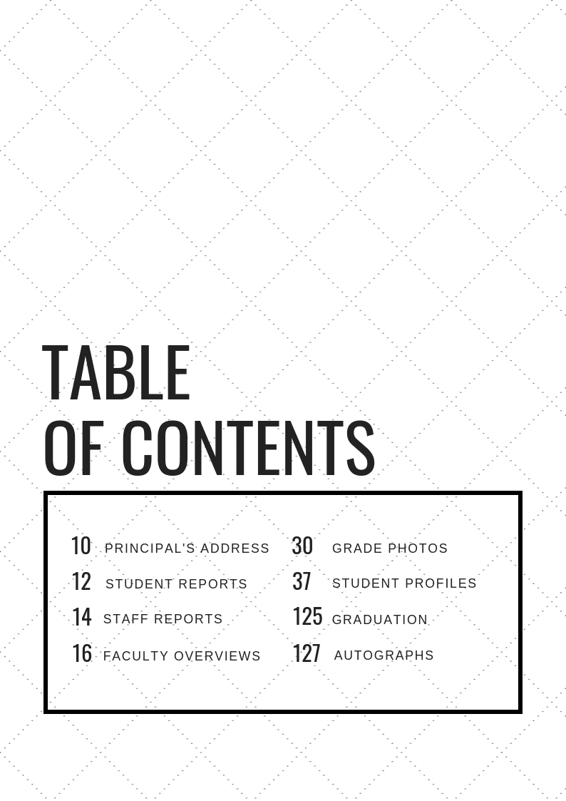 Designing the perfect table of contents 50 examples to show you how