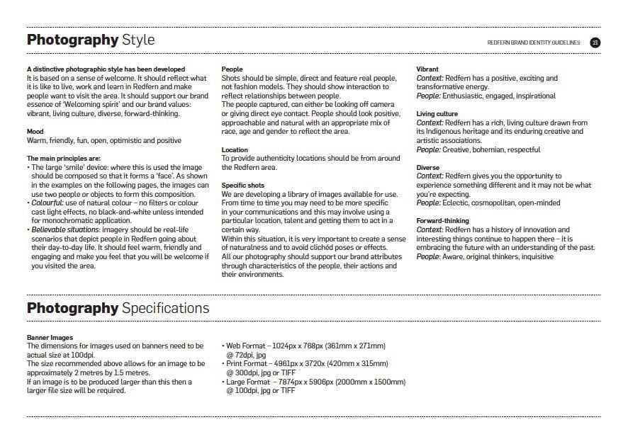 Create a visual style guide for your brand