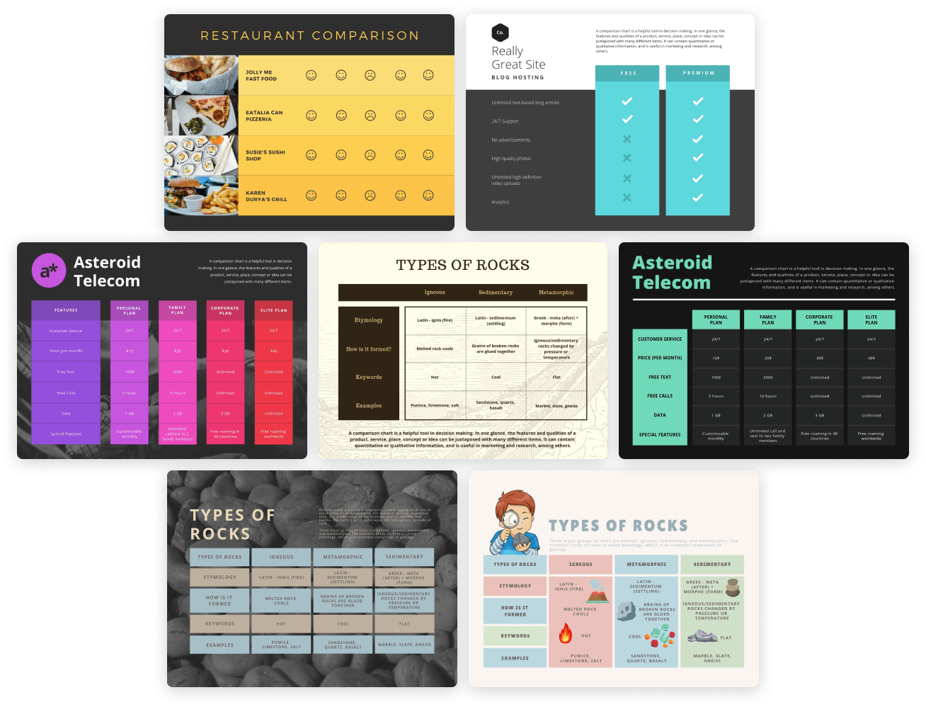 比較表の無料作成ツール Canva
