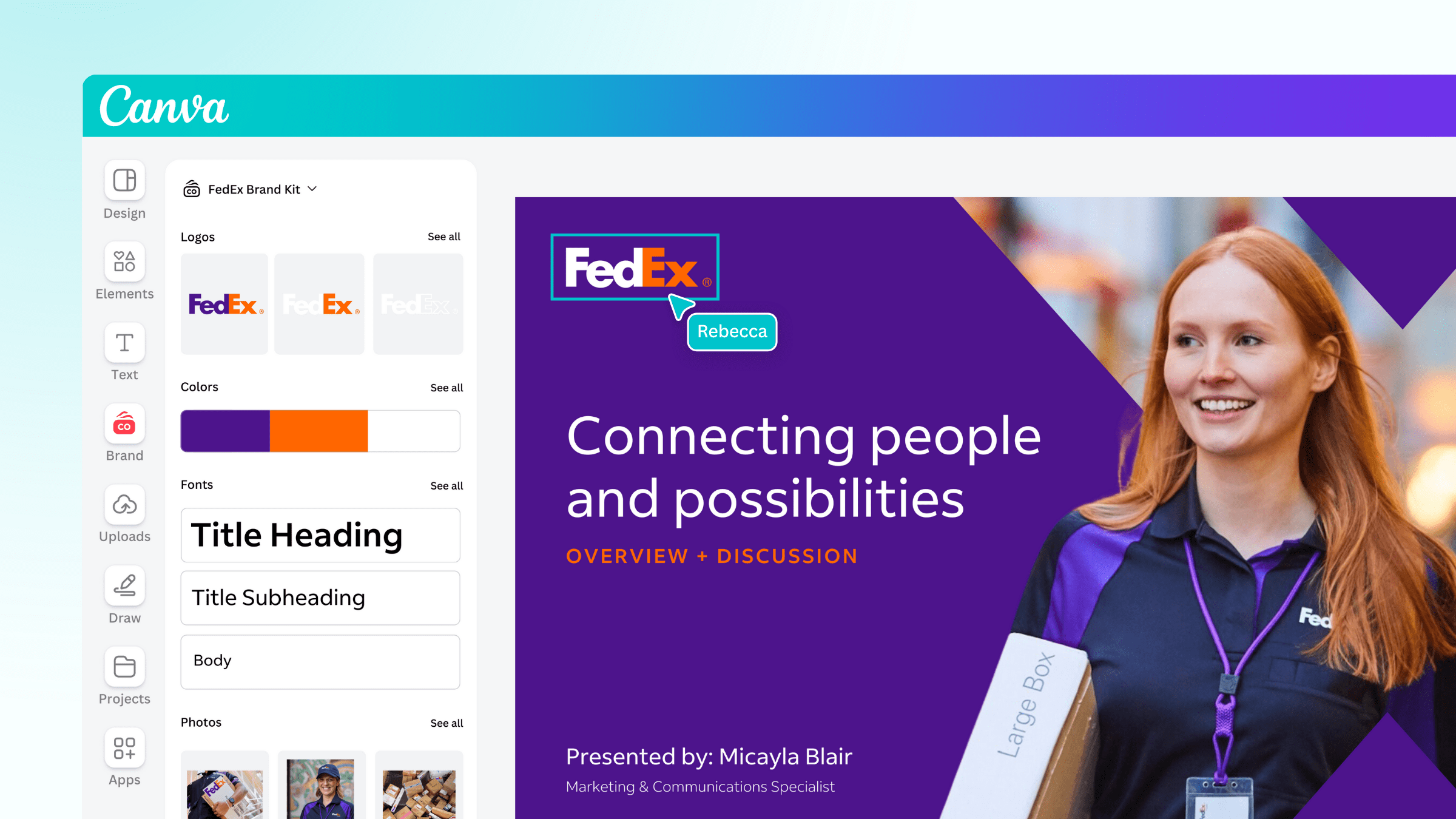 How Canva empowers 1,400 FedEx teams to create in minutes, not days