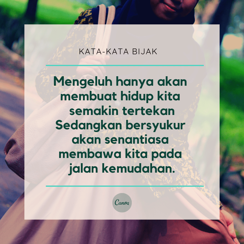 Kumpulan Kata Kata Bijak Terbaik Dengan Gambar Canva
