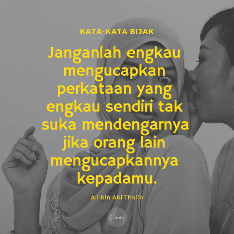 Kumpulan Kata Kata Bijak Terbaik Dengan Gambar Canva