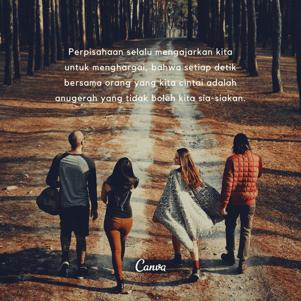 Kata Kata Perpisahan Paling Mengharukan | Dengan Gambar - Canva