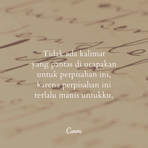 Kata Kata Perpisahan Paling Mengharukan | Dengan Gambar - Canva