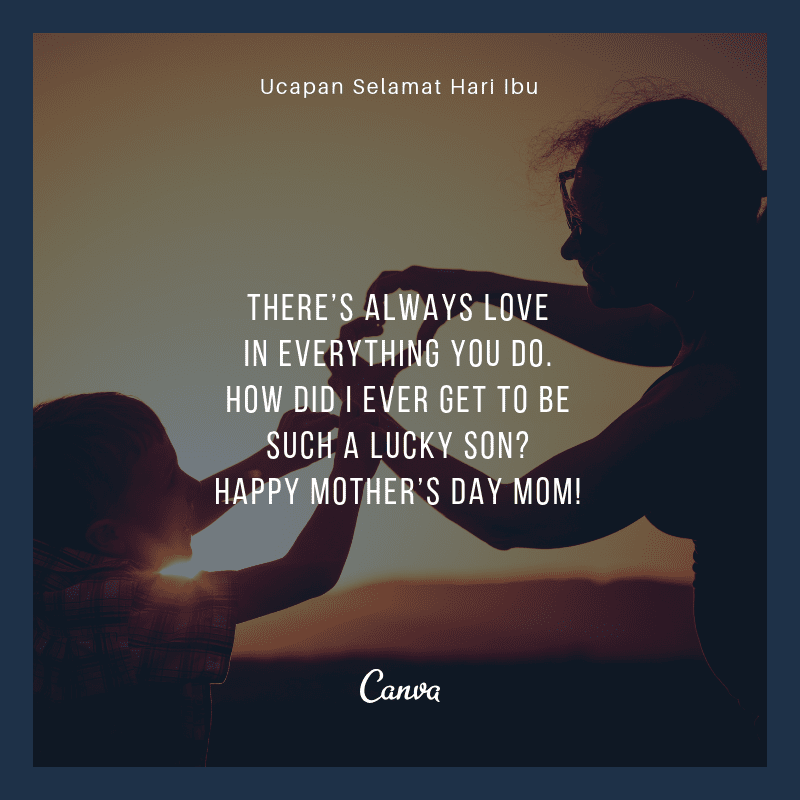 Ucapan Selamat Hari Ibu Penuh Cinta Dengan Gambar Canva