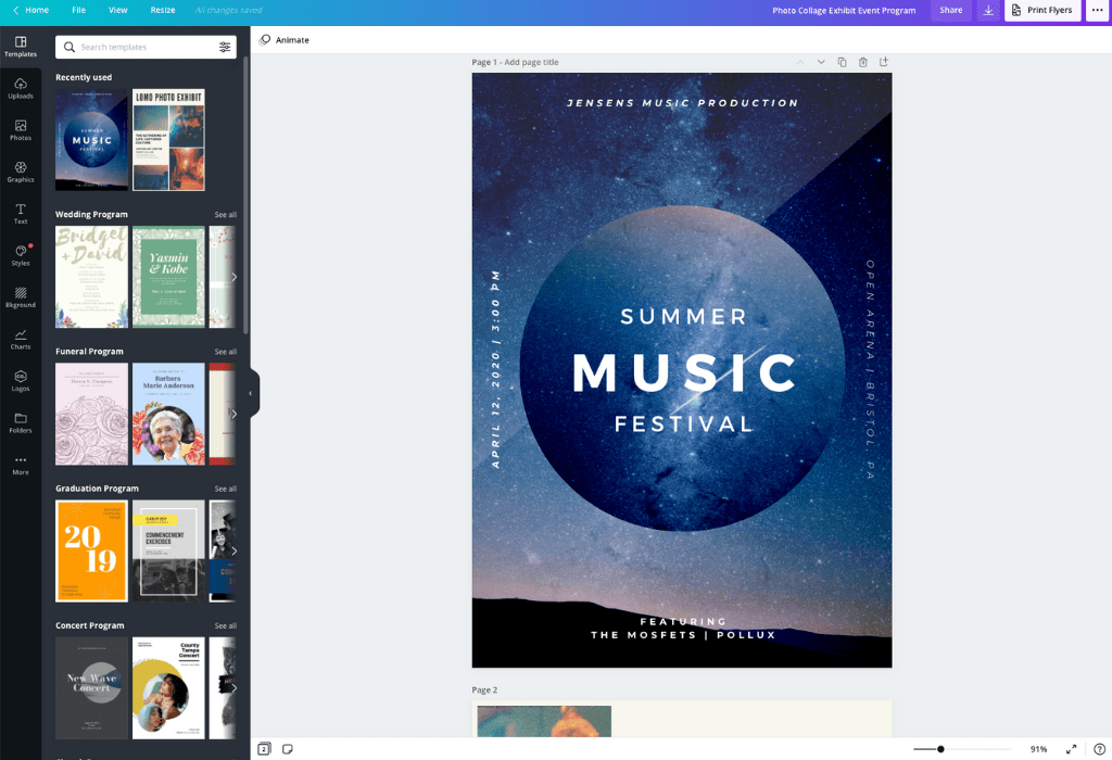 Free Online Event Program Maker Design a Custom Event Program Canva